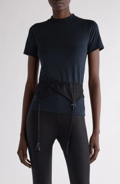 Balenciaga Lingerie T-shirt In Black