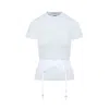 Balenciaga Lingerie T-shirt Lace Detail In White
