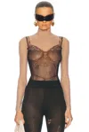 Balenciaga Trompe L Il Lingerie Top In Multi