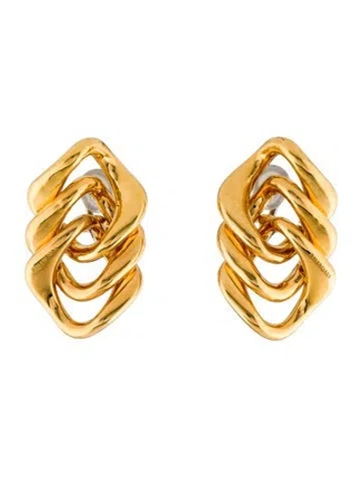 Pre-owned Balenciaga Linked Earclip Earrings In Multi