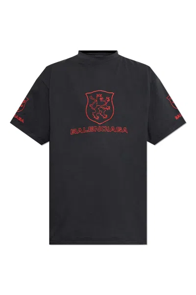 BALENCIAGA LION CLUB OVERSIZE T-SHIRT