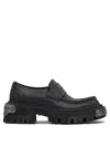 Balenciaga 50mm Tractor Leather Loafers