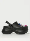 Balenciaga Mule Crocs Con Iconici Charm Jibbitz Rimovibili In Black