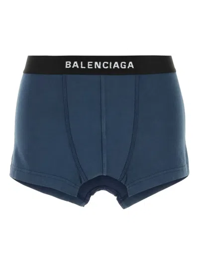 Balenciaga Cut Off Brief Skirt In Blue