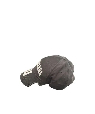 Balenciaga Logo Baseball Cap In Black