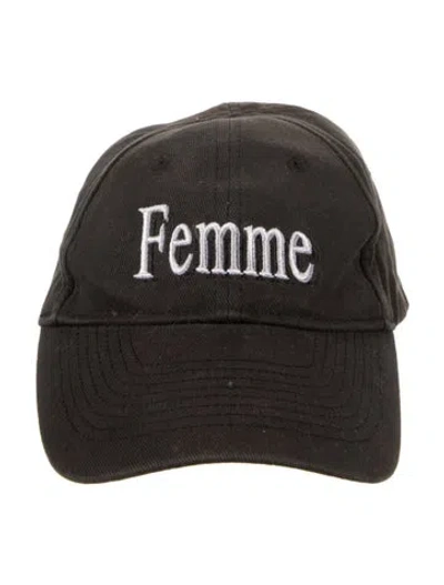 Pre-owned Balenciaga Logo Baseball Cap In Black