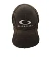 Balenciaga Logo Baseball Cap In Black And Rust