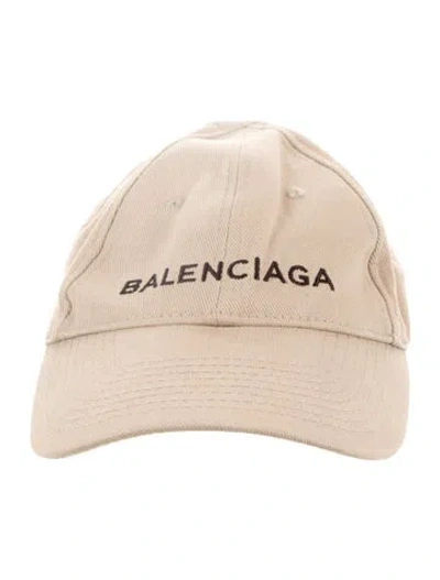 Pre-owned Balenciaga Logo Baseball Cap In Neutral