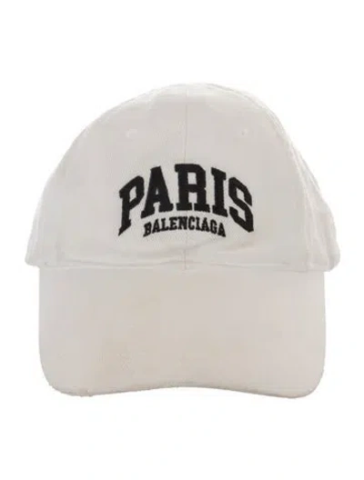 Pre-owned Balenciaga Logo Baseball Cap In Neutrals