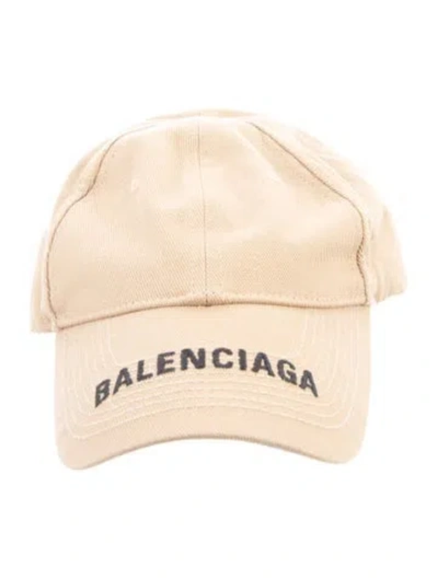 Pre-owned Balenciaga Logo Baseball Cap W/tags In Black/neutrals