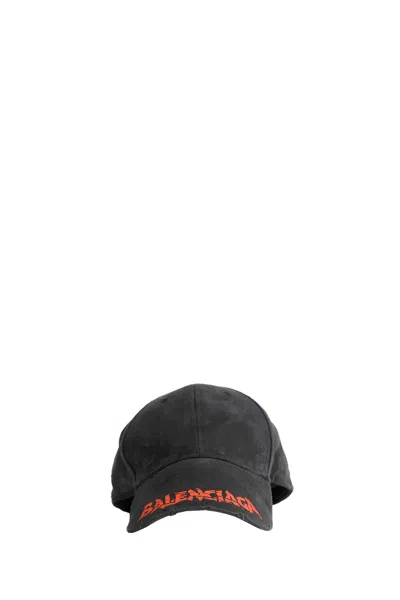 Balenciaga Logo Cap In Black