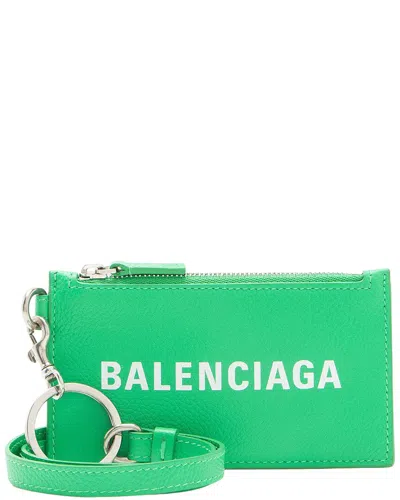 Pre-owned Balenciaga Logo Card Holder On Strap (authentic Pre-loved)