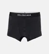 Balenciaga Black Cut Off Brief Skirt In Black