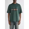 Balenciaga Short Sleeve Graphic Print T-shirt In Green
