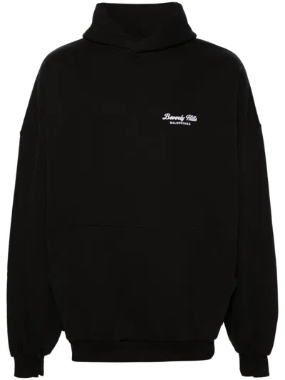 BALENCIAGA BALENCIAGA LOGO COTTON HOODIE