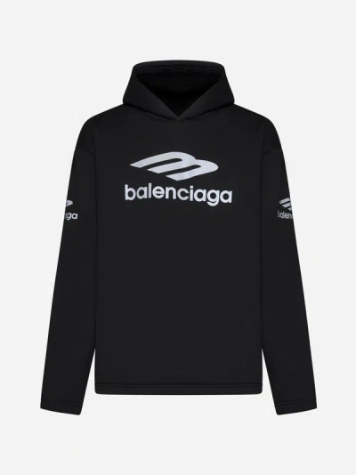 BALENCIAGA LOGO COTTON HOODIE