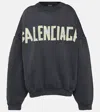 BALENCIAGA LOGO COTTON JERSEY SWEATSHIRT