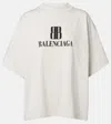 Balenciaga Cotton Tshirt With Logo Print