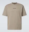 Balenciaga T-shirt Aus Baumwoll-jersey In Neutral