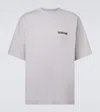 Balenciaga Oversized Logo-print Cotton-jersey T-shirt In White
