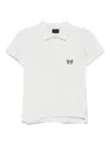 Balenciaga Light Grey Logo Cotton Polo Shirt