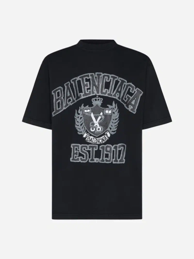 BALENCIAGA LOGO COTTON T-SHIRT