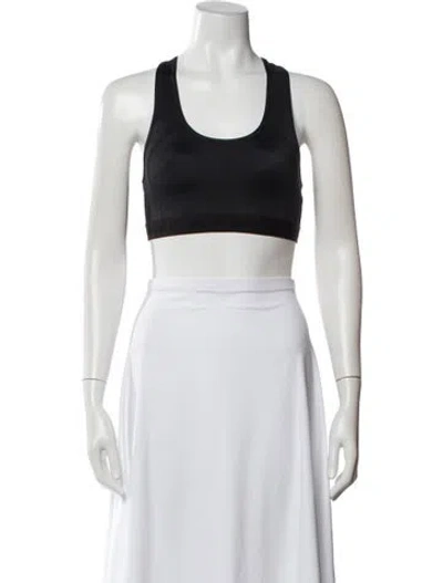 Pre-owned Balenciaga Logo Crew Neck Sports Bra W/ Tags In Blue