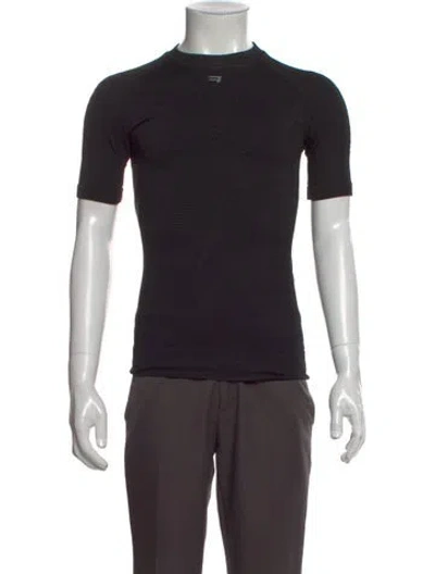 Pre-owned Balenciaga Logo Crew Neck T-shirt In Black