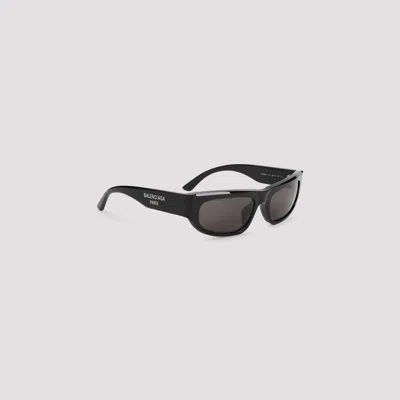 Balenciaga Logo D-frame Bb0388s Sunglasses In Black