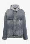 Balenciaga Paneled Design Denim Jacket In Blue