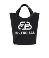 Balenciaga Logo Design Handbag In Black
