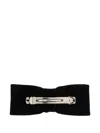 Balenciaga Logo-detail Bow Hair Clip In Black