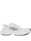 Balenciaga White Cowskin And Polyester Monday Shoe Sneakers In White
