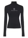 Balenciaga Viscose Nano Bb High Neck Sweater
