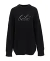 Balenciaga Logo Detail Sweater In Black