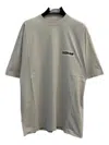 Balenciaga Oversized Logo-print Cotton-jersey T-shirt In Gray