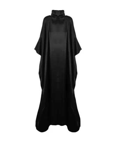 Balenciaga Logo Dress In Black