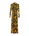 Balenciaga Layered Floral-print Stretch-jersey Playsuit In Black