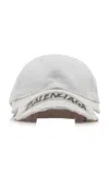 Balenciaga Logo-embellished Cotton Cap In White