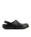 Balenciaga Sunday Molded Rubber Slides In Black