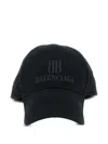 Balenciaga Logo-embroidered Baseball Cap In Black