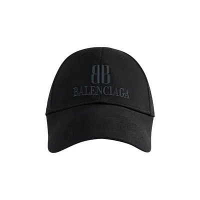 Pre-owned Balenciaga Logo Embroidered Cap 'faded Black' | Men's Size L