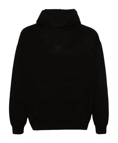 BALENCIAGA BALENCIAGA BB LOGO EMBOSSED HOODIE