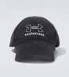 Balenciaga X Under Armour Logo Baseball Cap In Black