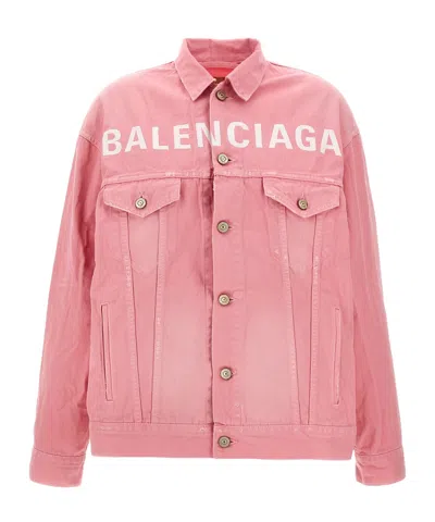 Balenciaga Jacket In Baby Pink