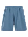 Balenciaga Logoed Tracksuit Shorts In Blue