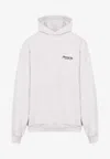 Balenciaga Off White Cotton Large Fit Hoodie In White