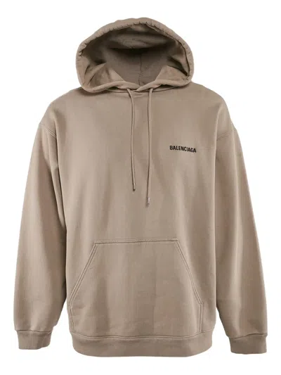 Pre-owned Balenciaga Logo-embroidered Hoodie