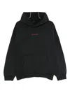 Balenciaga Hoodie With Front Pocket And Ribbed Cuffs In Multi