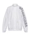 Balenciaga Logo-embroidered Jacket In White